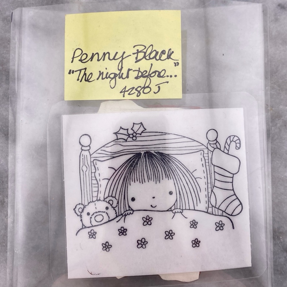 « The Night Before » Cling Rubber Stamp by Penny Black